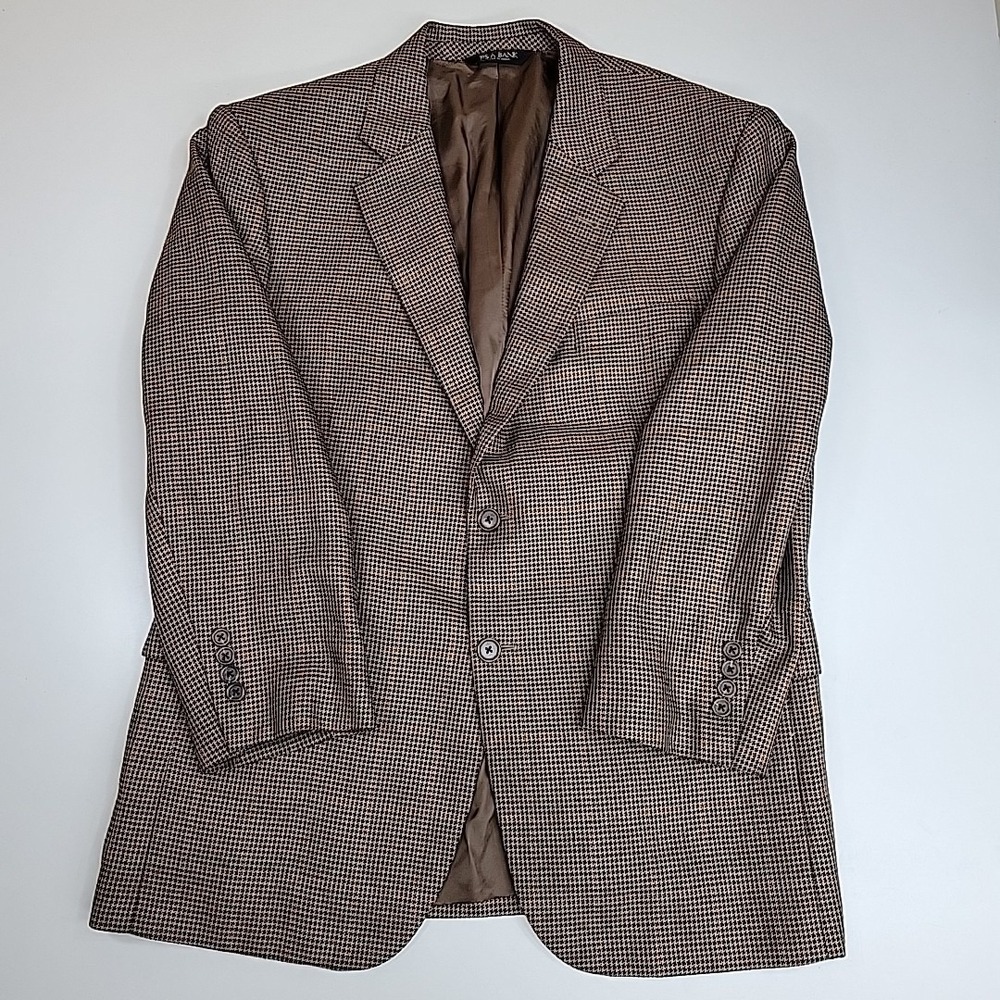Jos. A. Bank Signature Collection Sz 42 S Suit Blazer Jacket Lined Houndstooth